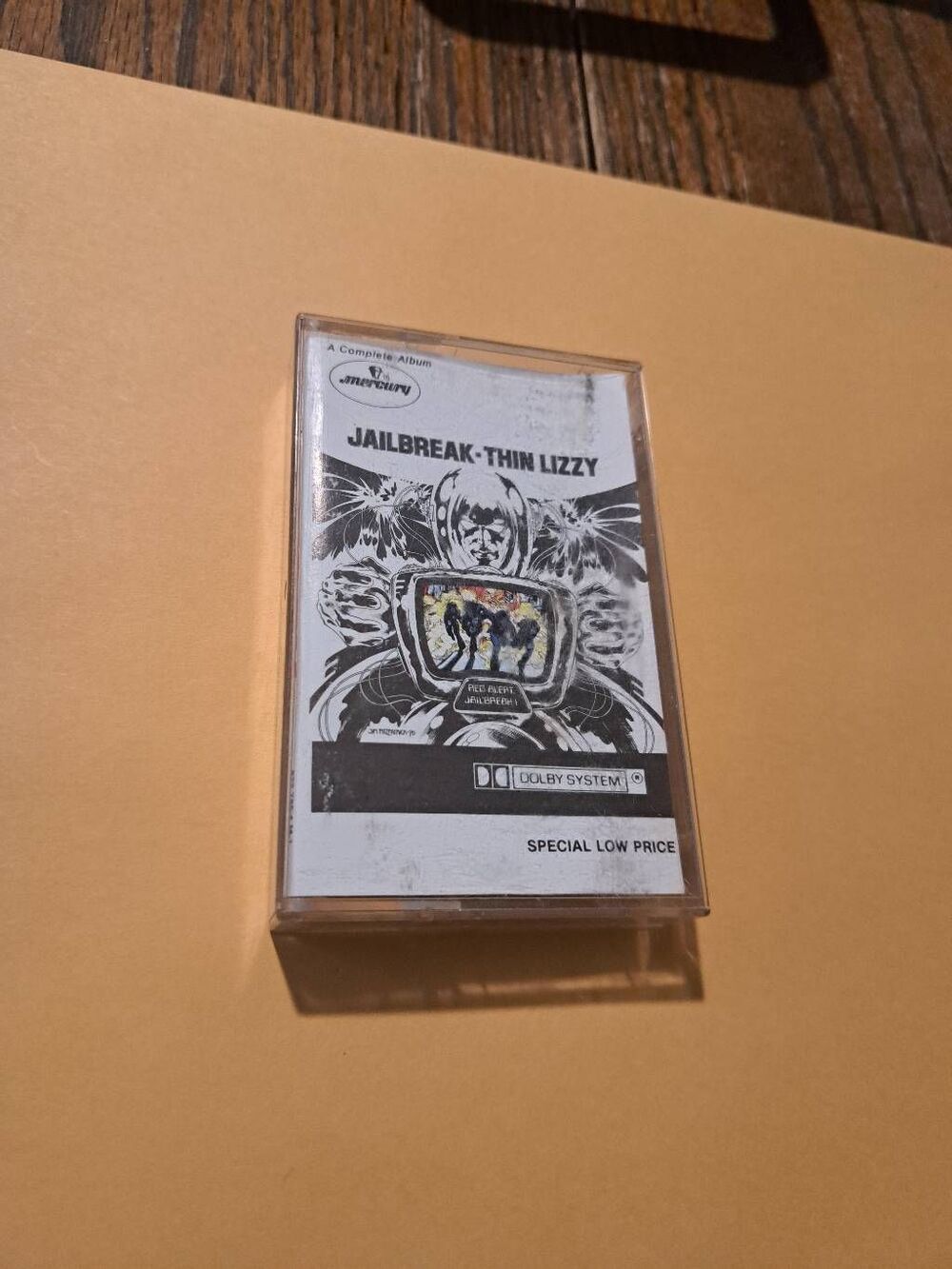 Vintage 1976 Thin Lizzy Jailbreak Cassette Tape Mercury Records Phonogram